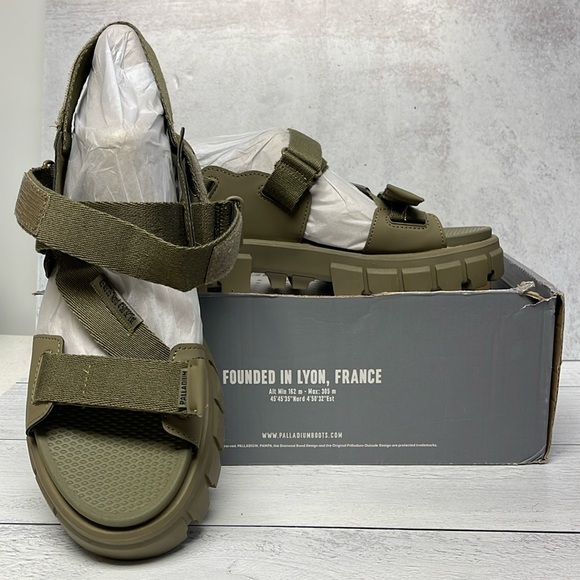 Palladium Shoes - PALLADIUM Revolt Sandals-Dusky Green